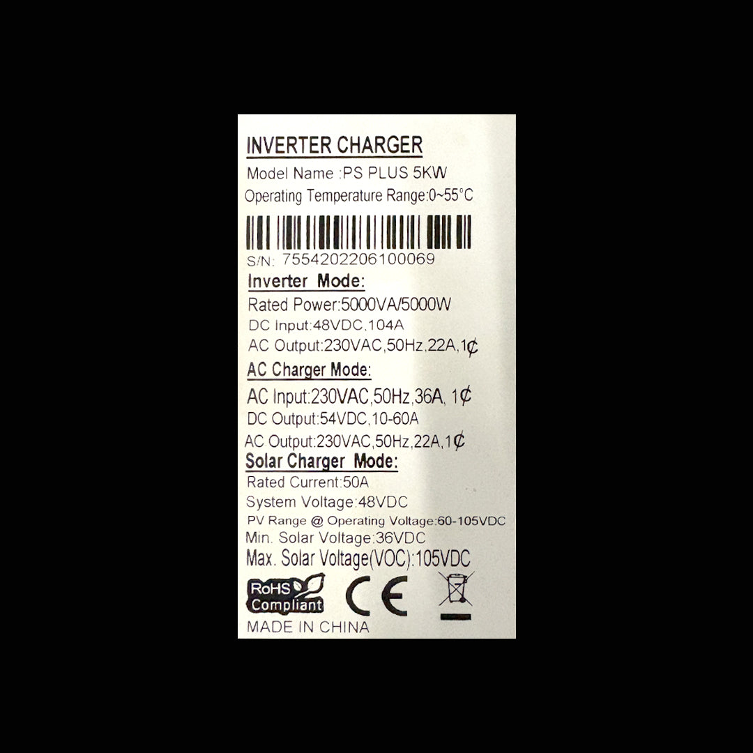 Inkwenkwezi PS Plus 5kW Hybrid Inverter - Pre-owned - Haultron | Only Good Energy