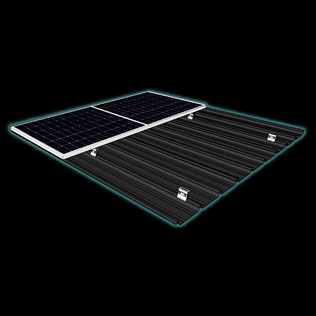 Clip-Lock Rail-less Structure – Portrait, Landscape Solar Mounting