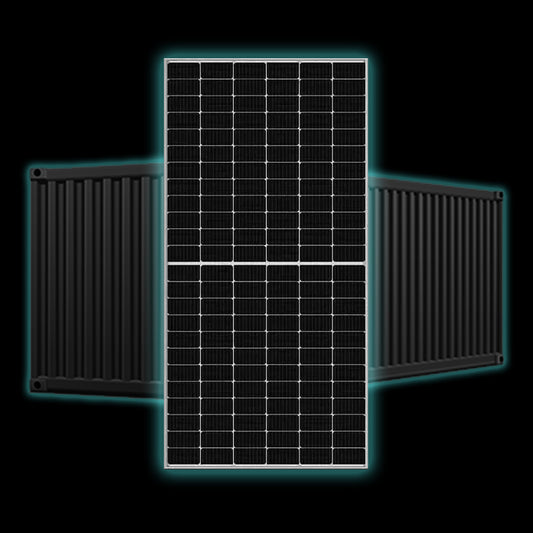 650W Aiko Solar Panel – Comet 2U Mono-Glass Module S-G650-MCH72DW