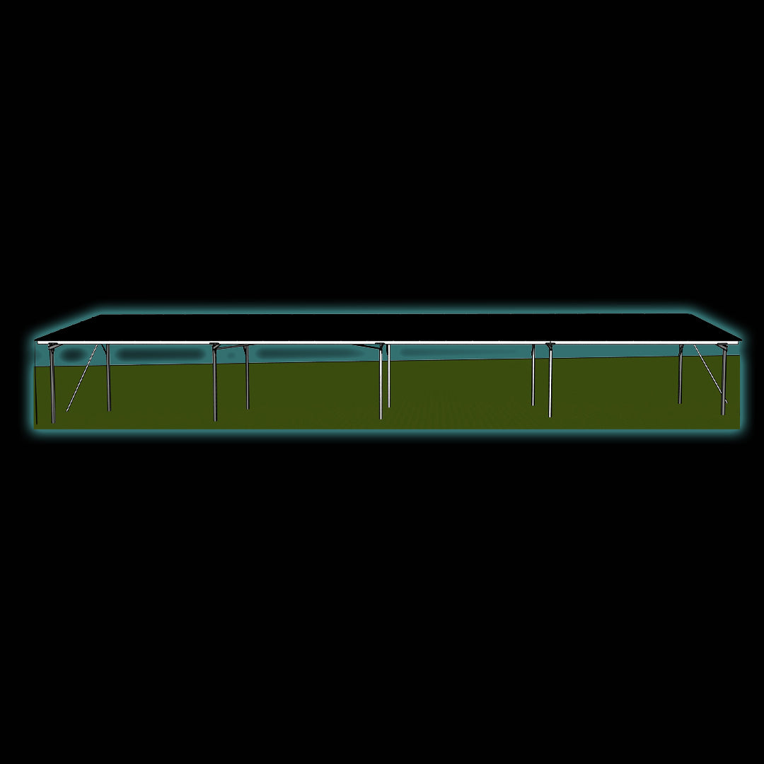 Carport Solar Structure for 81X PV Panels (Excluding Panels and Concrete Plinths)