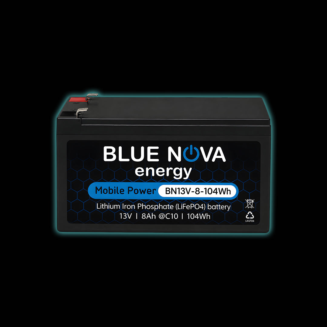 Blue Nova Energy 104Wh LifePO4 Battery BN13V-8-104Wh