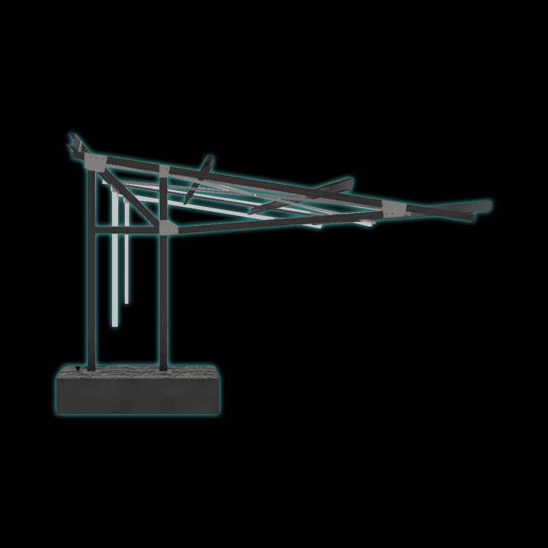 Solar Cantilever Carport Structure - Haultron | Only Good Energy