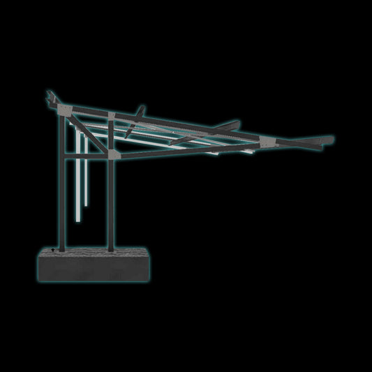 Solar Cantilever Carport Structure - Haultron | Only Good Energy