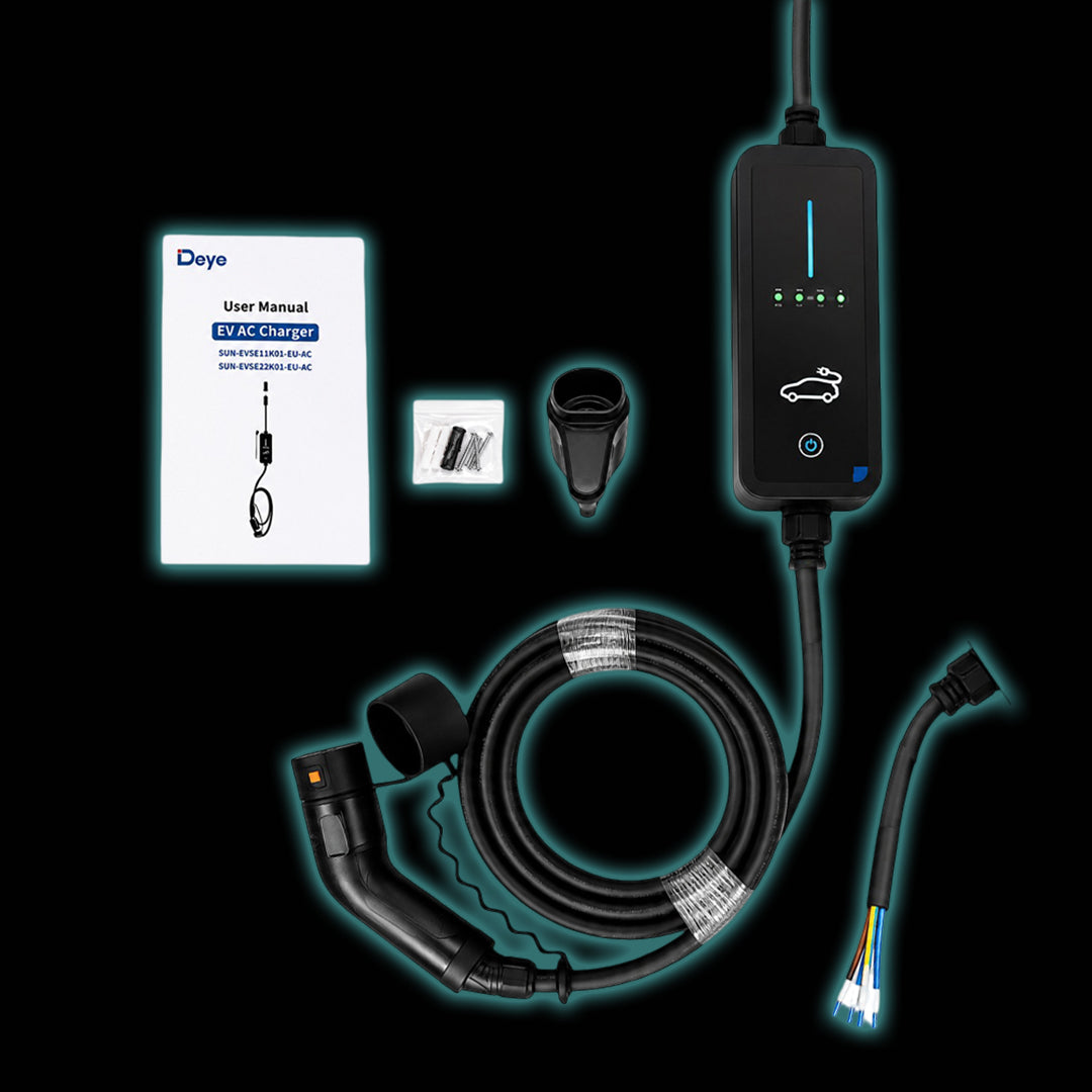 Deye EV Charger - Dual 7kW Single Phase or 22kW Three Phase
