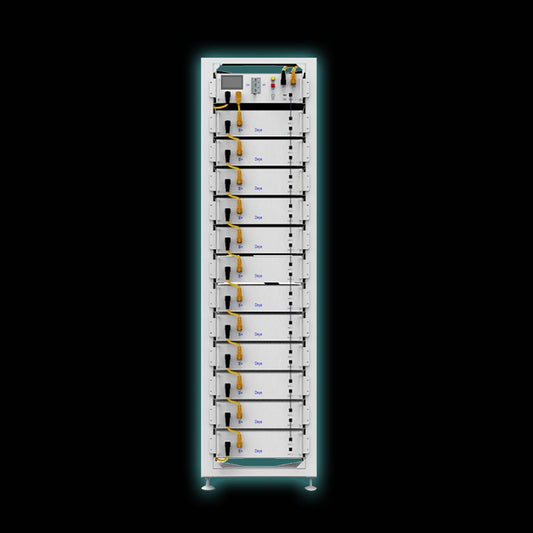 Deye Battery Rack with 10 Batteries and Deye BMU