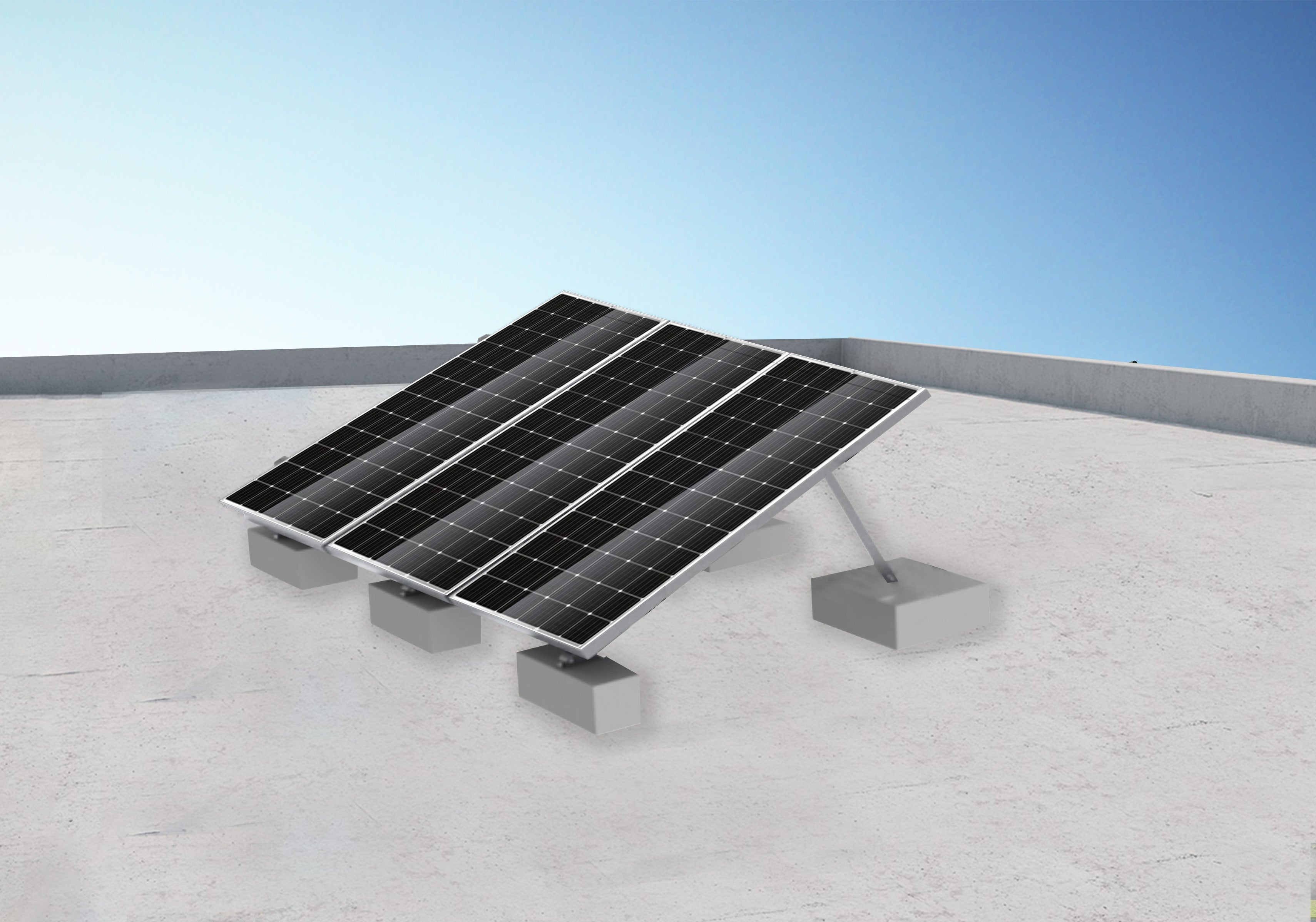 PV Mounting Structure Flat Roof Haultron Only Good Energy