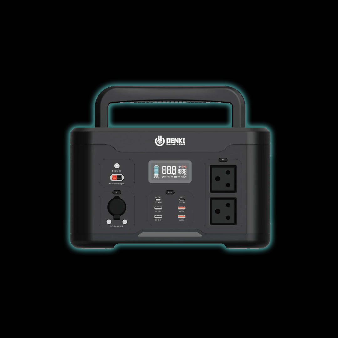 Genki 1166Wh Portable Power Station Black/White - Haultron | Only Good Energy