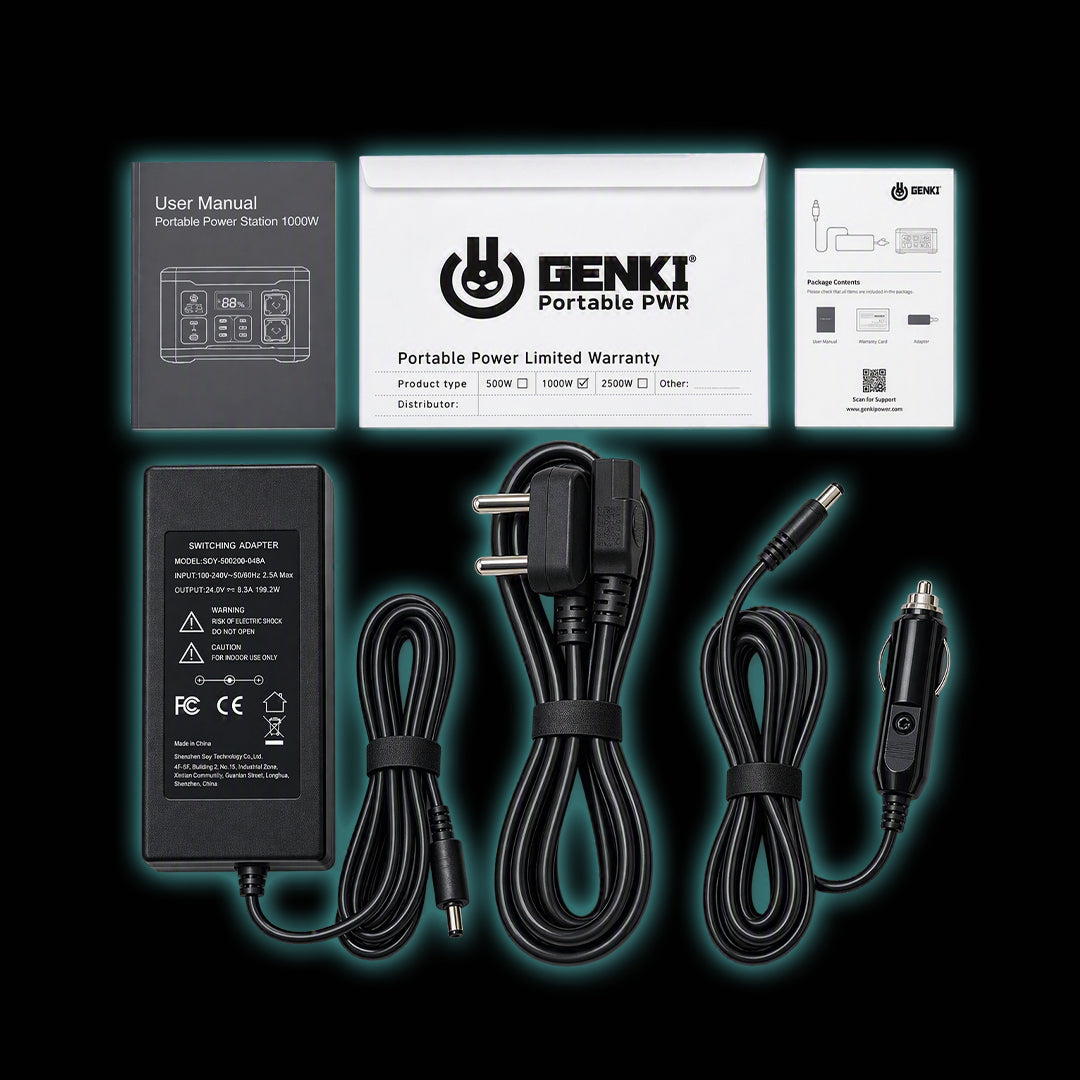 Genki 1166Wh Portable Power Station Black/White