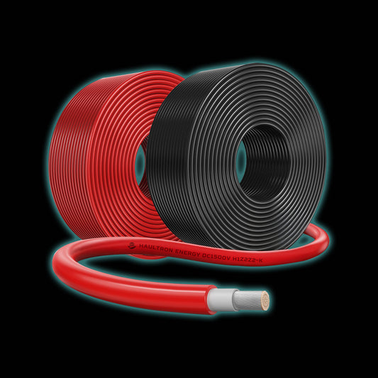 6mm Premium PV Copper Cables 1500V DC H1Z2Z2-K | by Haultron Energy