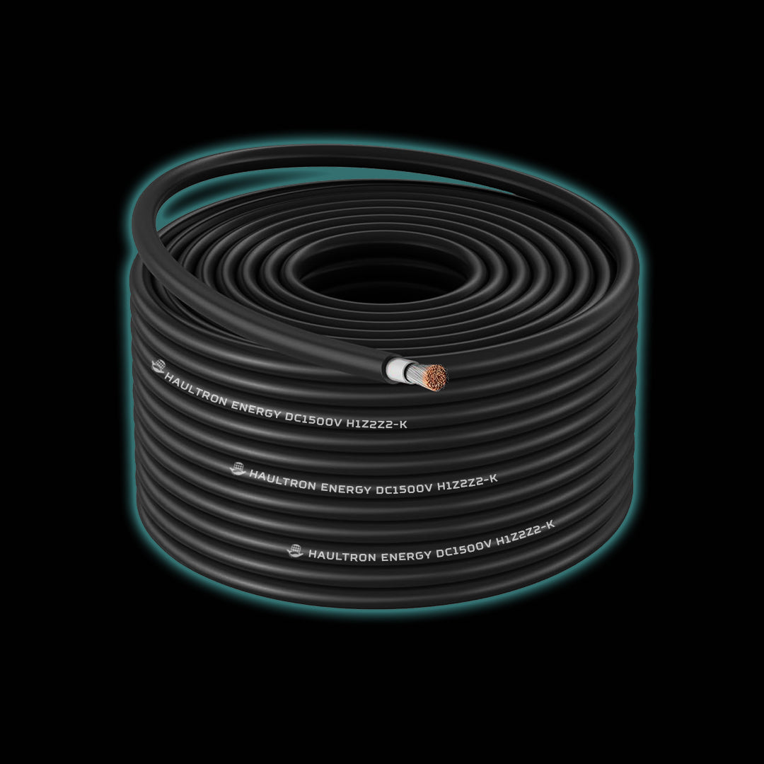 6mm Premium PV Copper Cables 1500V DC H1Z2Z2-K | by Haultron Energy