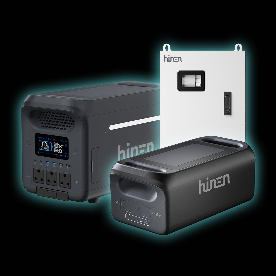 Hinen PS3000 Portable Power Station Combo- 3kW Inverter + 2.5kWh Battery + Smart Box + 2.5kWh Extra Battery