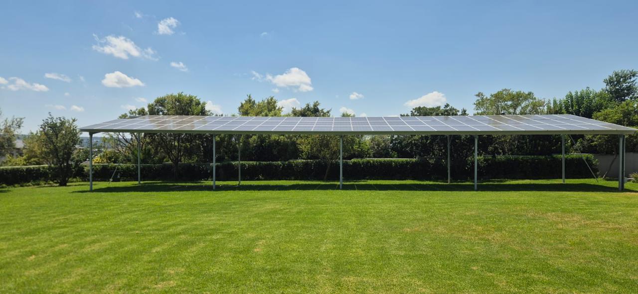 Carport Solar Structure for 81X PV Panels (Excluding Panels and Concrete Plinths) - Haultron | Only Good Energy
