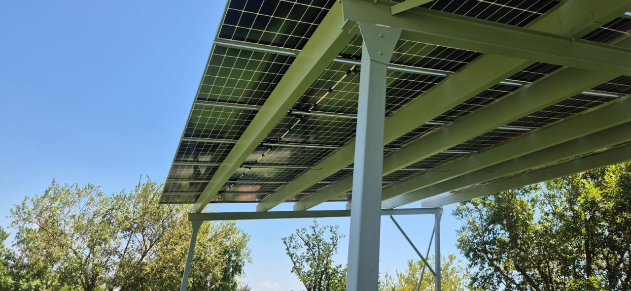 Carport Solar Structure for 81X PV Panels (Excluding Panels and Concrete Plinths) - Haultron | Only Good Energy