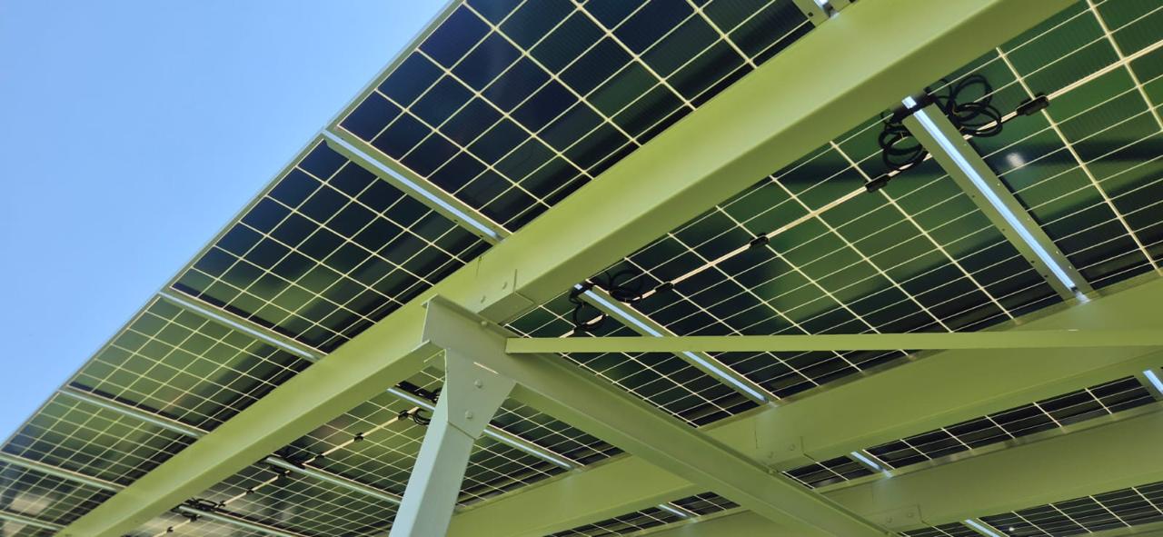 Carport Solar Structure for 81X PV Panels (Excluding Panels and Concrete Plinths) - Haultron | Only Good Energy