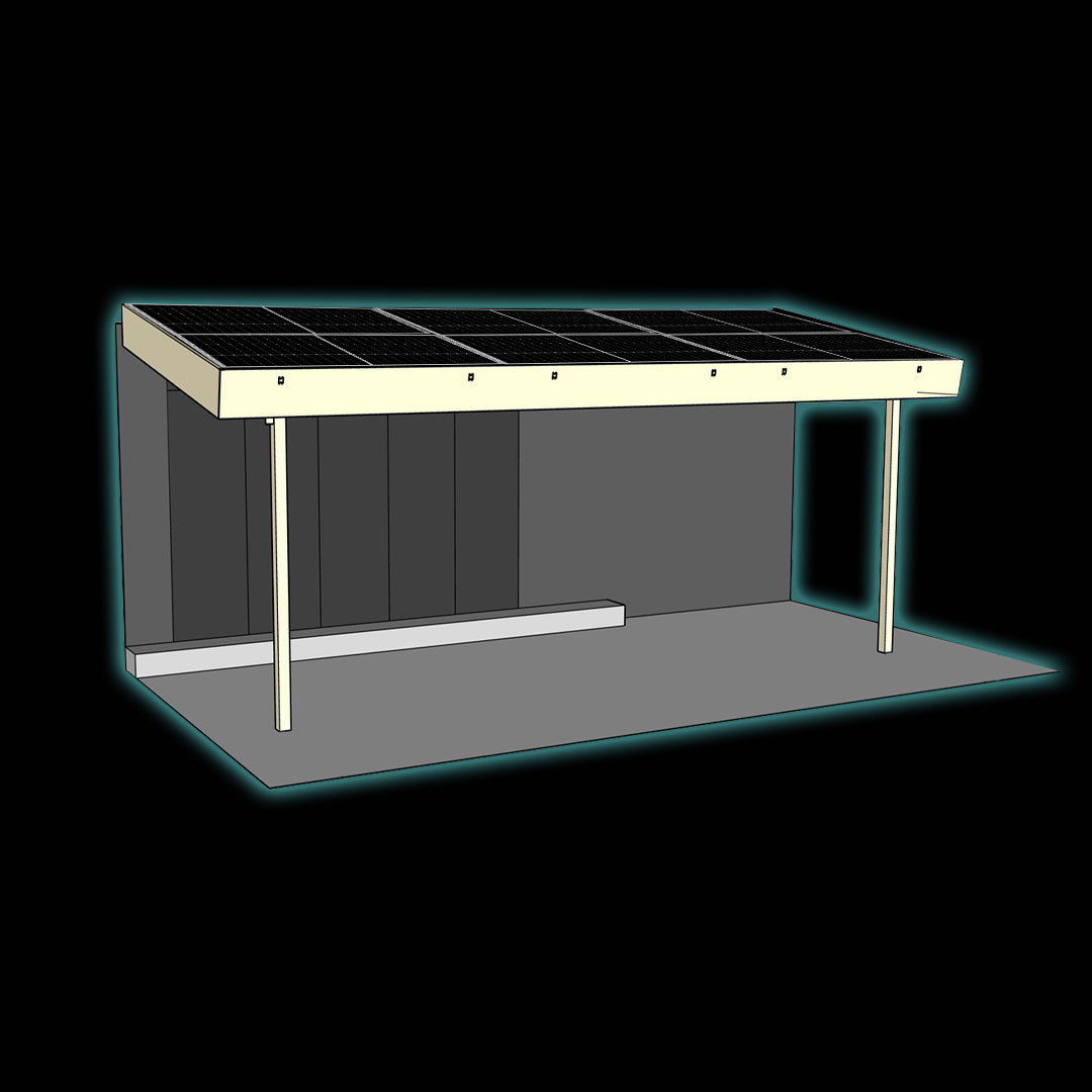 Pergola Patio Solar Structure for 6X PV Panels (Excluding Panels)