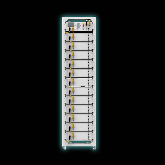 Sunsynk Battery Rack with 12 Batteries and Sunsynk BMU